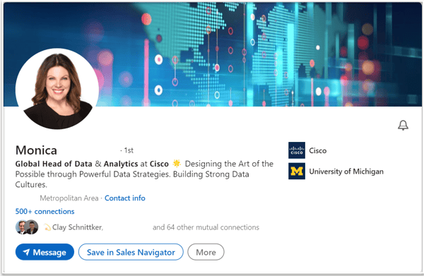 Sample LinkedIn Header Section - Executive Branding Program 2023